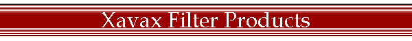 Xavax Filter Products